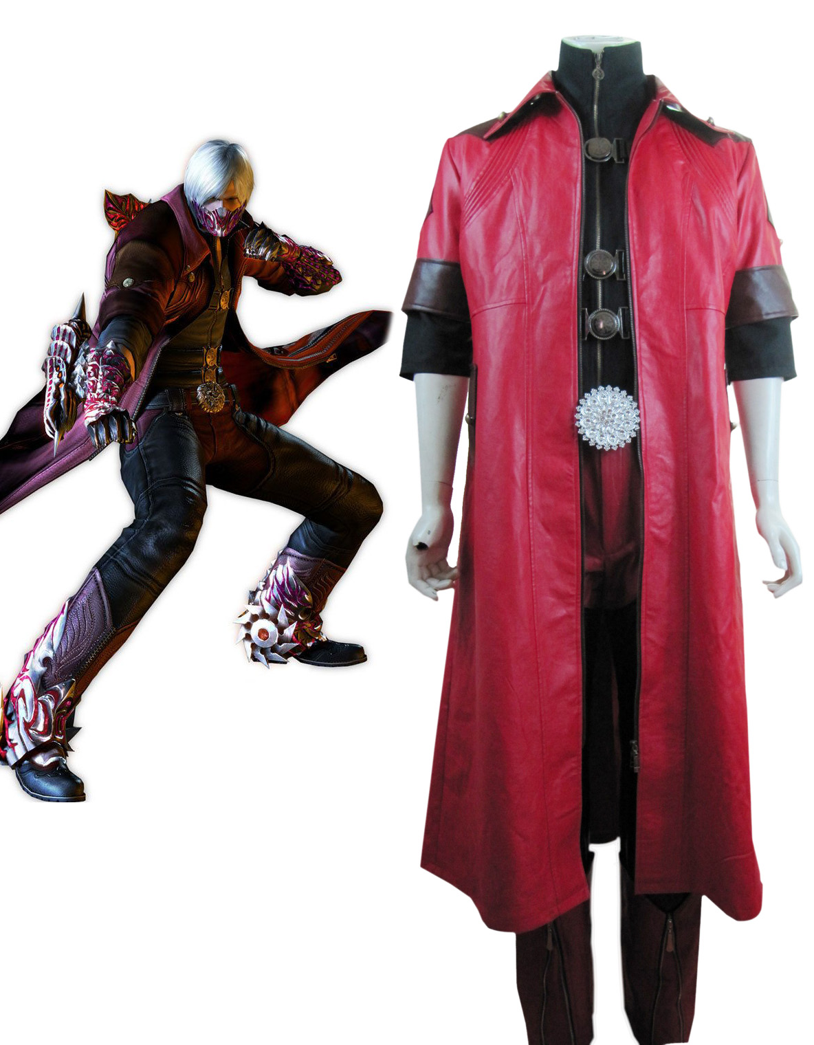 Devil May Cry IV 4 Dante Cosplay Costume